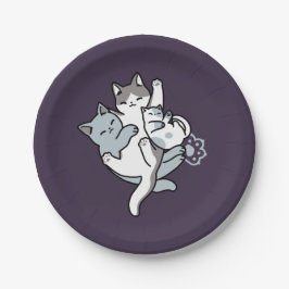 Prato De Papel Manípulo De Rato - Gatos De Dormir Em Cute
