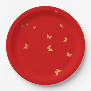 Prato De Papel MANTEIGA DE ouro