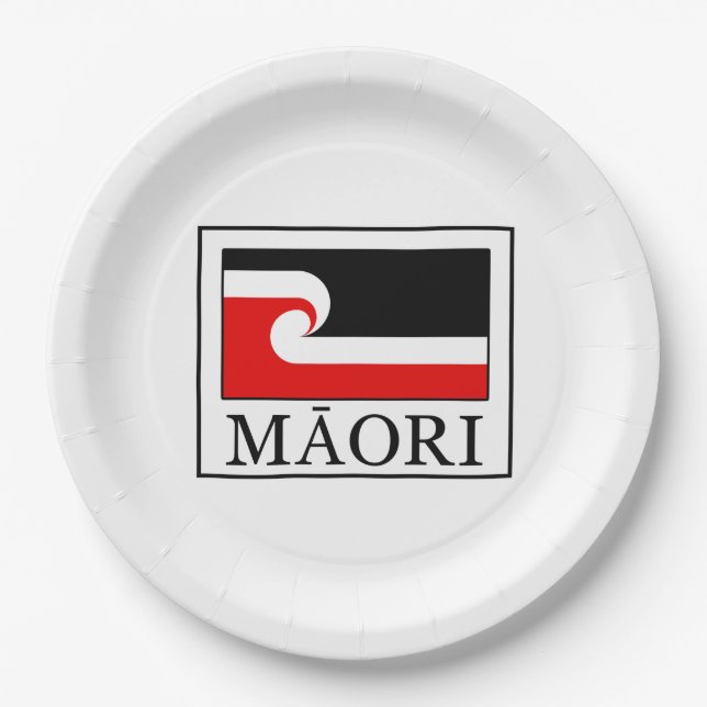 Prato De Papel Maori (Frente)
