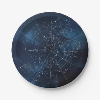 Prato De Papel Mapa celestial