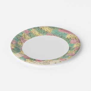 Prato De Papel Mapa da Assembleia da Ásia