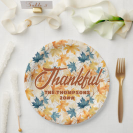 Prato De Papel Maple deixa Janto de Ação de Graças Feliz