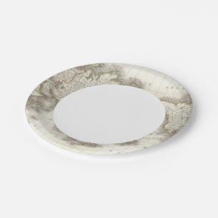 Prato De Papel Mappemonde - Mapa do globo