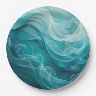 Prato De Papel Mar Azul Turquesa Sonho Giratório