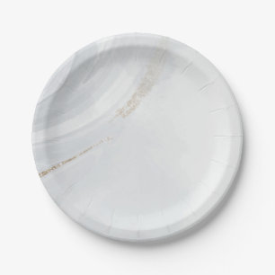 Prato De Papel Marble Pastel Stone Texture Glitter Watercolor