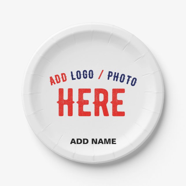 PRATO DE PAPEL MARCA VERIFICADA BRANCA PERSONALIZÁVEL MODERNA (Frente)