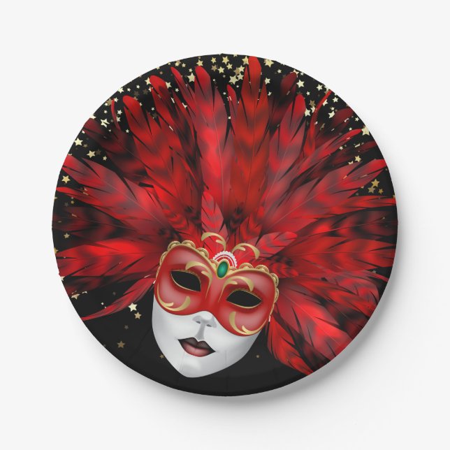 Prato De Papel Mardi Gras (Frente)