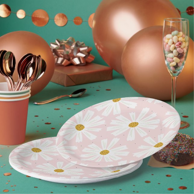 Prato de Papel Margarida Escandinava Fofa (Múltiplo)