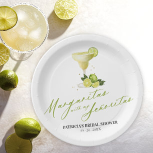 Prato De Papel Margaritas Com Minhas Señoritas Chá de Noiva