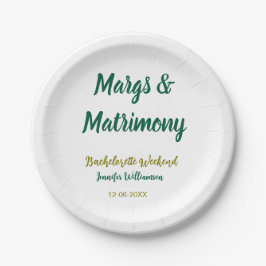 Prato De Papel Margs and matrimony add name date bachelorette par