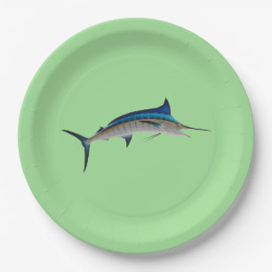 Prato De Papel Marlin Azul