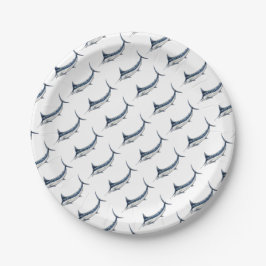 Prato De Papel Marlin azul-redbubble