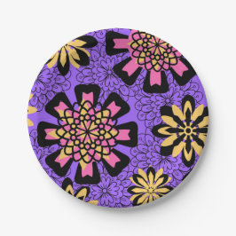 Prato De Papel Matagnum Florah Plate