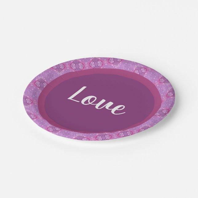 Prato De Papel Mauve E Roxo (Inclinado)