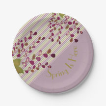 Mauve Rosa E Verde Claro Com Branco