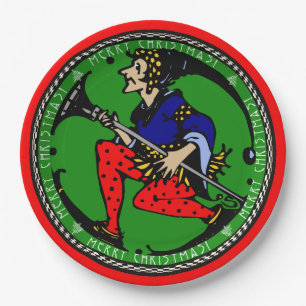 Prato De Papel Maxfield Parrish-y Christmas Elf (Cookie Tray)