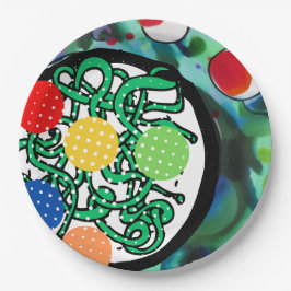 Prato De Papel Meatball Madness