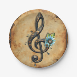 Prato De Papel Mechanical  clef 