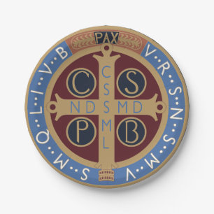 Prato De Papel Medalha de São Bento
