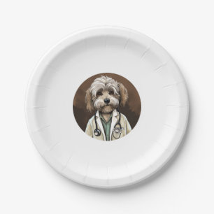 Prato De Papel Médico de Cão de Havanês