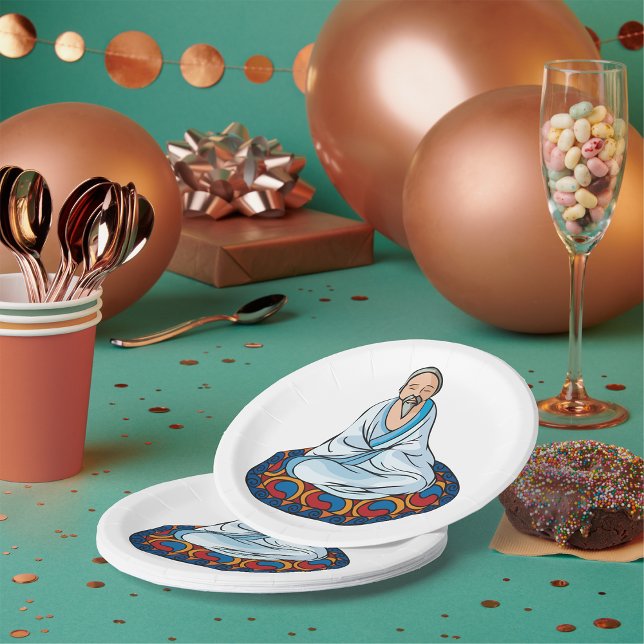 Prato De Papel Meditação religiosa de placas de papel (Criador carregado)