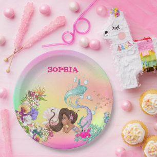 Prato De Papel Meia-serra - Peixe-espinho Escuro Cabelo Escuro Pa