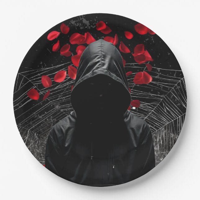 Prato De Papel Meio Arredondado De Assalto De Placa Adeline Zade  (Frente)