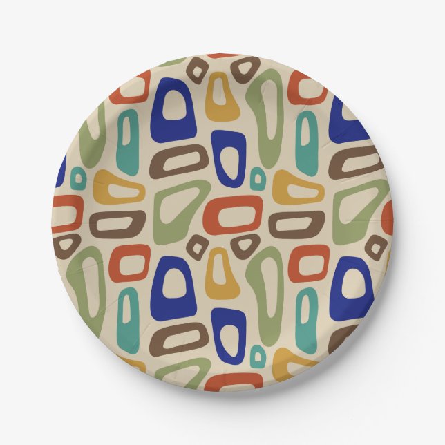 Prato De Papel Meio século Modern (Frente)