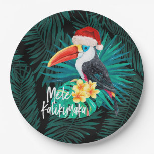 Prato De Papel Mele Kalikimaka - Aves da Selva Tropical
