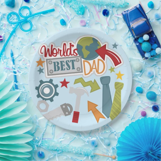 Prato De Papel Melhor Pai do Mundo (Festa)