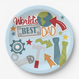 Prato De Papel Melhor Pai do Mundo