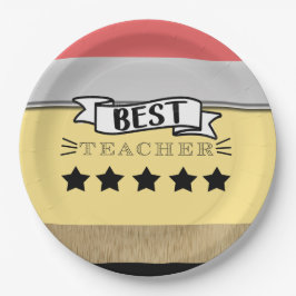 Prato De Papel Melhor Professora