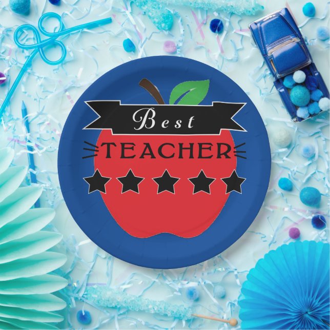 Prato De Papel Melhor Professora (Festa)