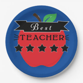 Prato De Papel Melhor Professora