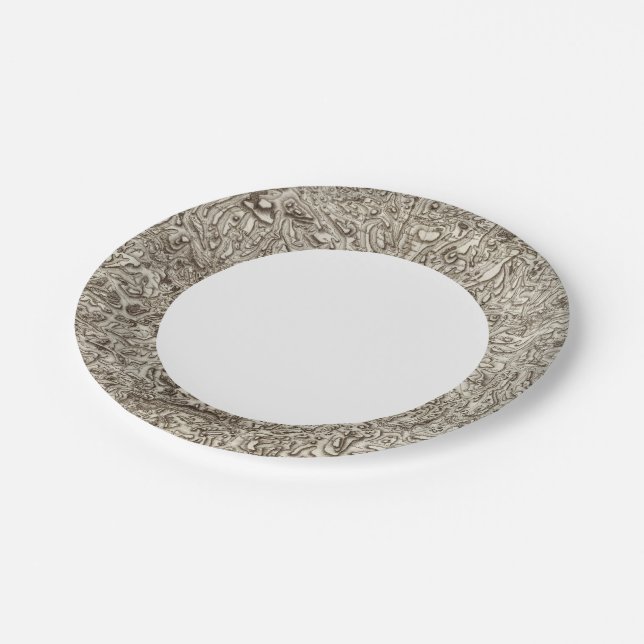 Prato De Papel Menção (Inclinado)
