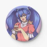 Menina de animação de aniversário mágica
