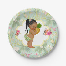 Menina Tropical Havaiano Luau Hibisco Tranças