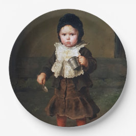 Prato De Papel Menina Vazia de Taça (Ludwig Knaus)