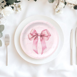 Prato De Papel Meninas só querem ser um Arco rosa no aniversário
