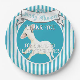 Prato De Papel Menino de Lamb Bonito