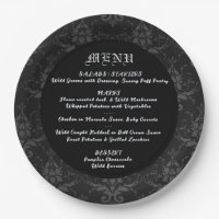 Menu Janto e Casamento do Tema Gótico Brocade Pret