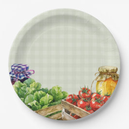Prato De Papel Mercado de agricultores frescos Chá de fraldas cul