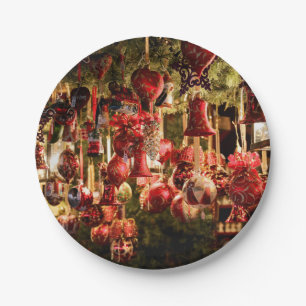 Prato De Papel Mercado de Natal