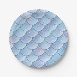 Prato De Papel Mermaid party plates 