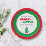 Prato De Papel Merry Little Birthday<br><div class="desc">Merry Little Birthday</div>
