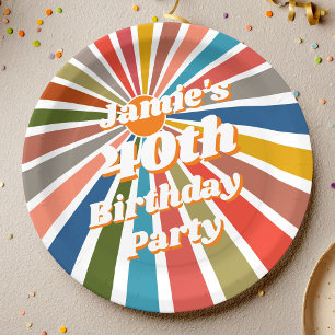 Prato De Papel Mesa de festa com nome personalizado decoração div