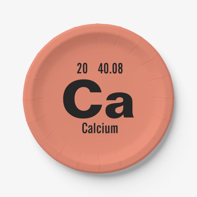 Prato De Papel Mesa periódica do Modelo de Elementos (Frente)