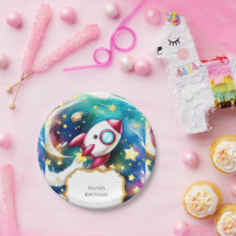 Meteor Pastel Rocket Birthday