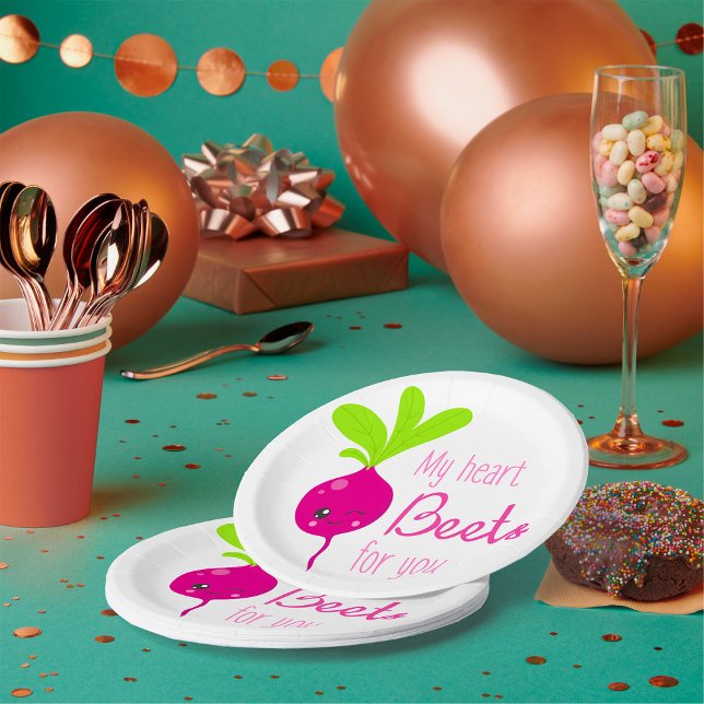 Prato De Papel Meu Coração Bebe Por Você (Criador carregado)