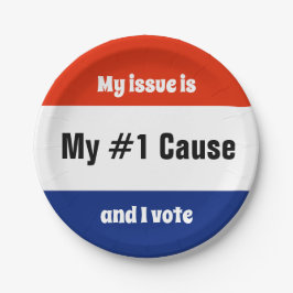 Prato De Papel Meu Eleitor Eleitoral